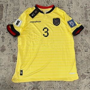 Marathon Authentic WC Qualifiers 2026 Ecuador Piero Hincapie Jersey Men’s Sz: XL